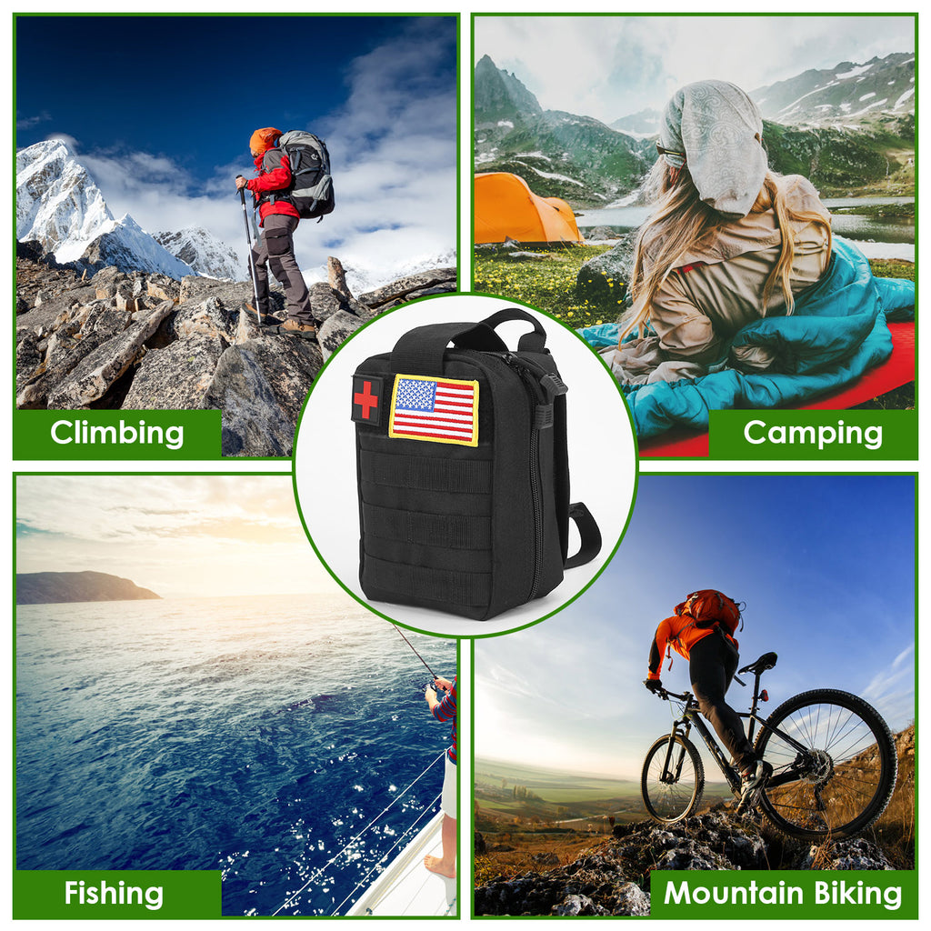 47Pcs Emergency Survival Kit For Hiking Hunting Disaster Camping Adventure