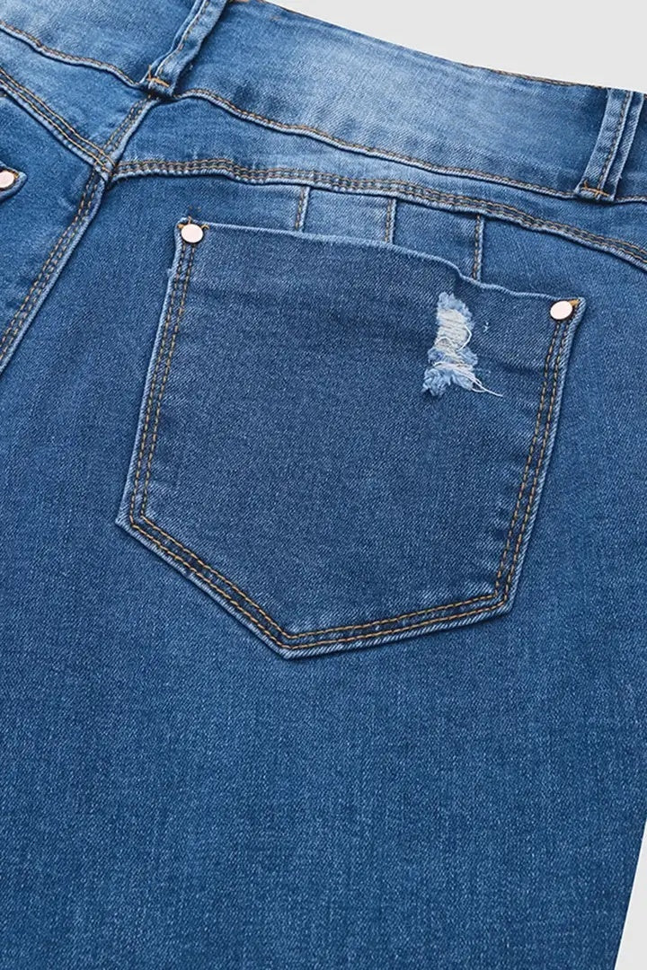 Distressed Ripped Blue Jeans – Urban Street Fit