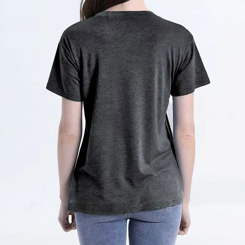 Colorful Elephant Print Casual T-Shirt