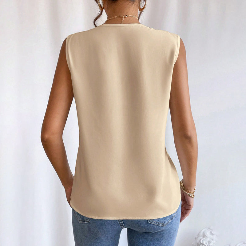 Elegant V Neck Tank Tops