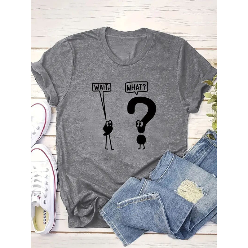 Comma And Question Mark Dialogue Pattern T-Shirt