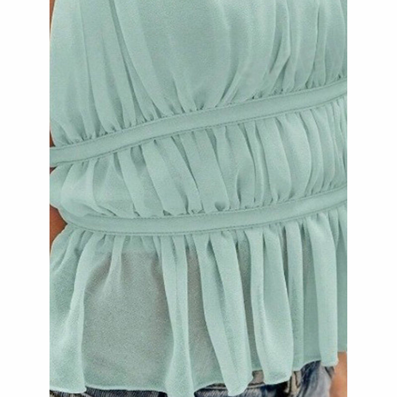 Open Back Tops Sexy Halter Neck Tie Drawstring Backless Sleeveless Top