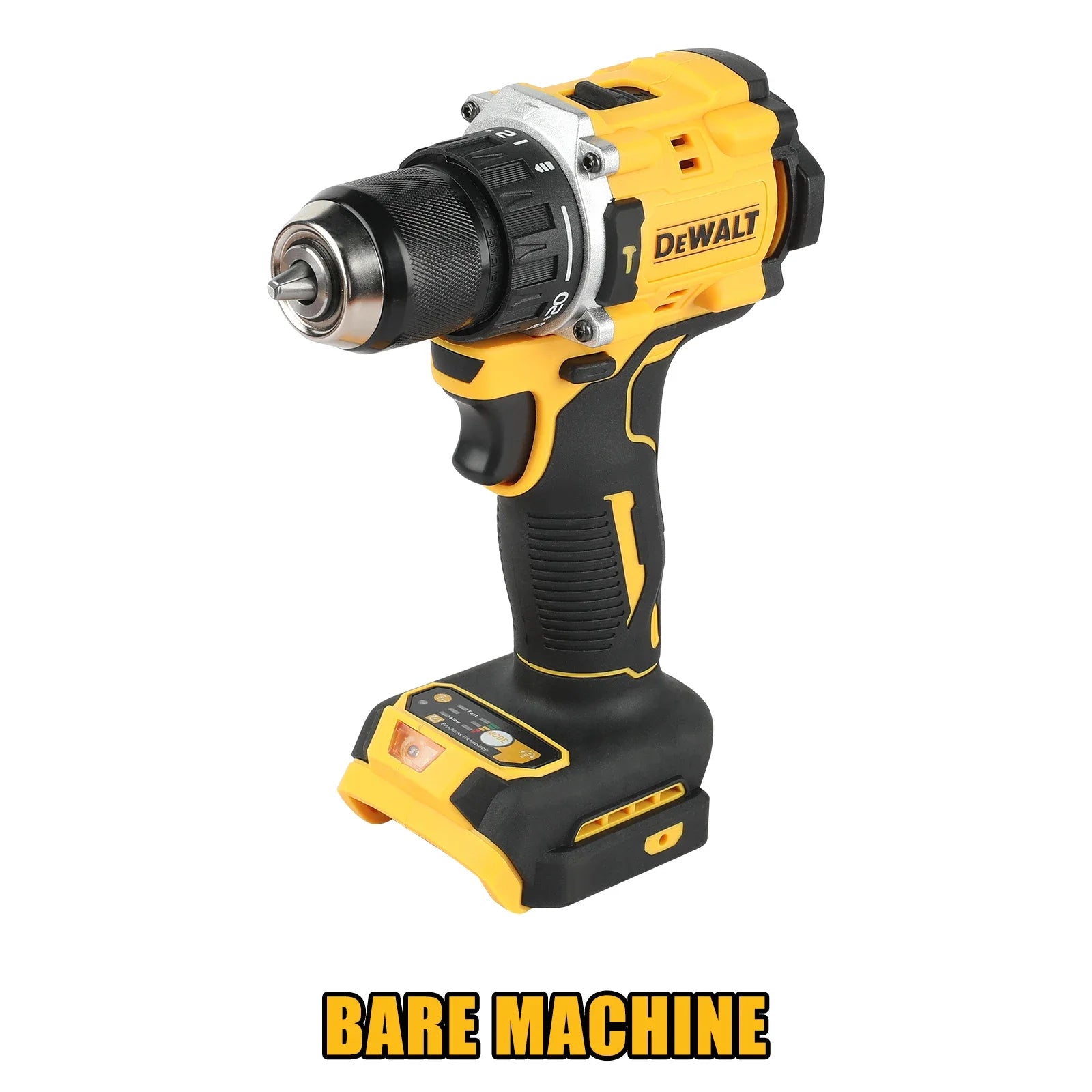 DEWALT DCD805 Brushless Compact 2 - Speed Hammer Drill 15+1 Torque Settings Pivoting LED Bare Machine