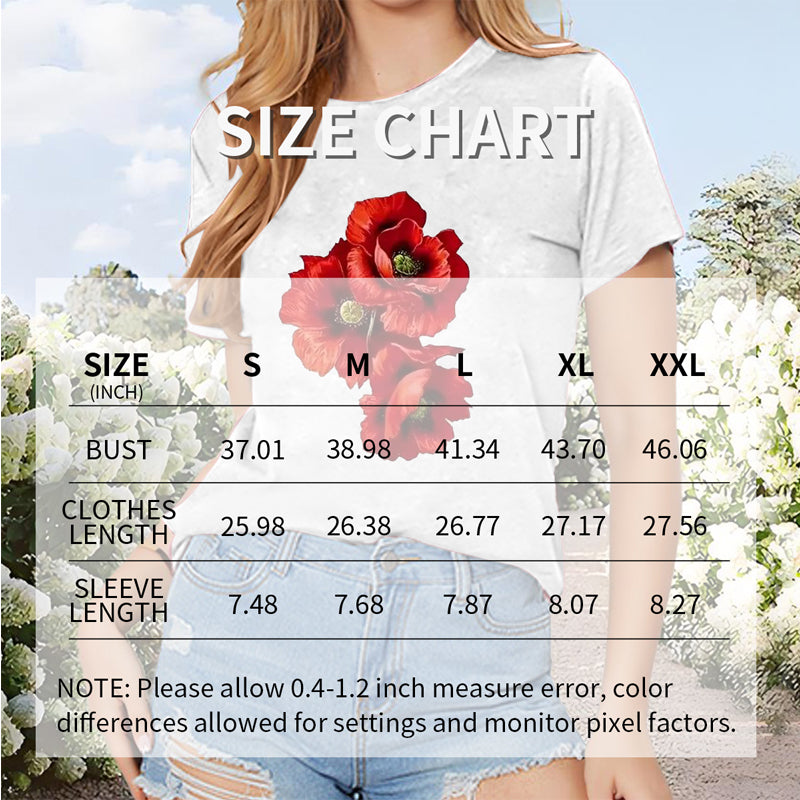 Red Floral Print Casual Top