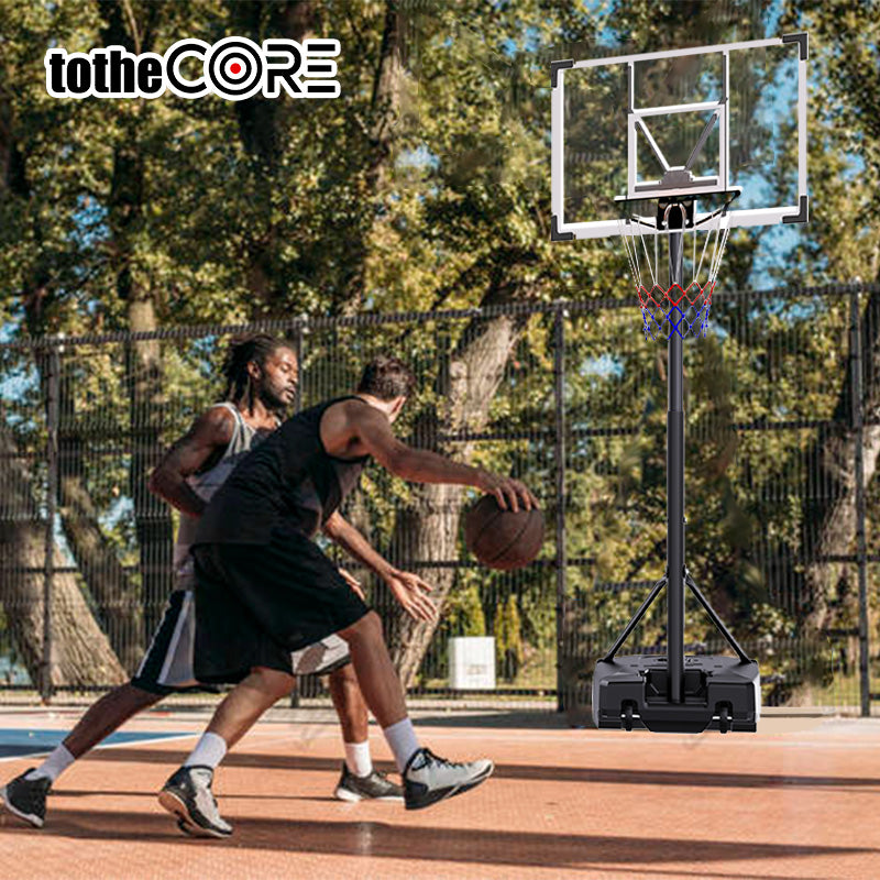 TotheCORE 5.25-8.53 Ft Adjustable Portable Basketball Hoop