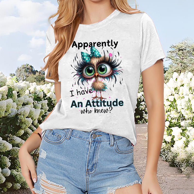 Cute Animal Print Casual T-Shirt