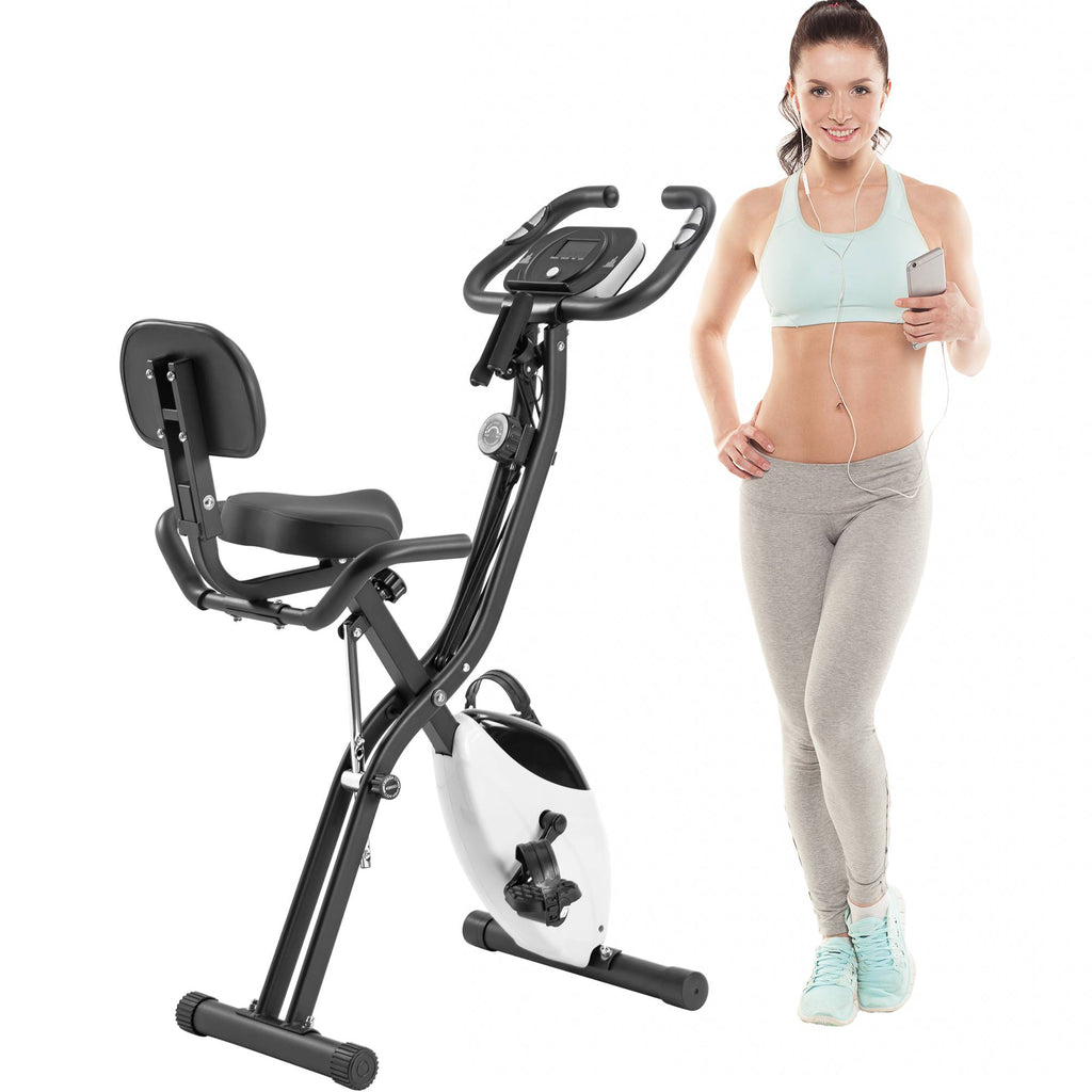 Folding Fitness Upright Recumbent Exercise X-Bike