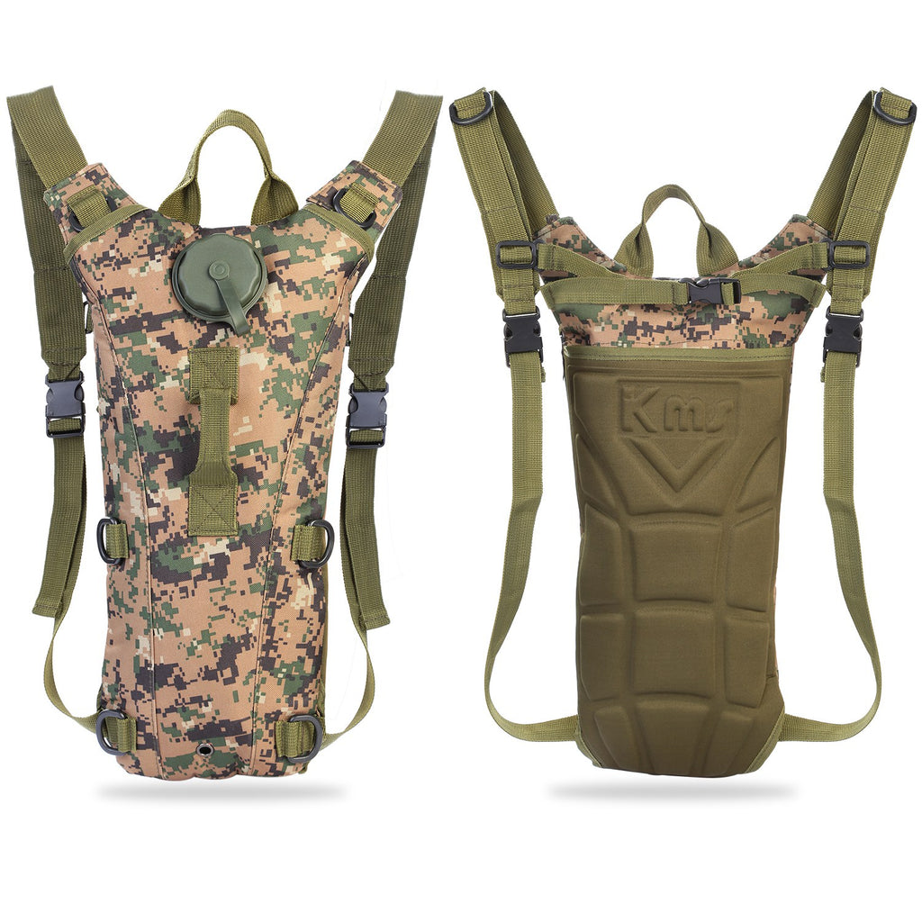 1Pc 3L Adjustable Tactical Hydration Pack Backpack