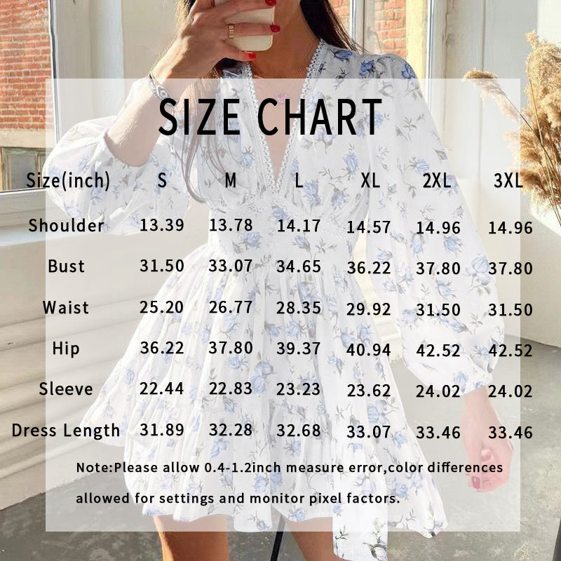 Floral Puff Sleeve Mini Dress