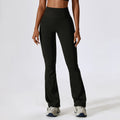 Wide Leg Tight Nude Feel Hip Lifting Legging Bell-bottom Pants