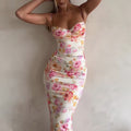 Sexy Floral Spaghetti Strap Vacation Dress