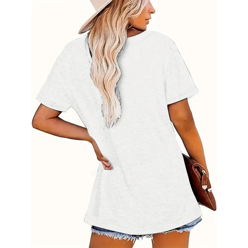 "KARMA" Print Casual T-Shirt
