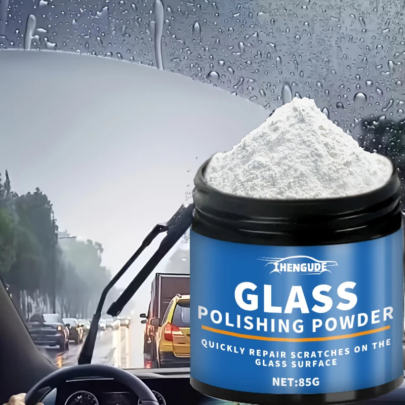 Glass Polishing Powder - Professional Car Windshield Scratch Remover, Camper Mirror Clarity Restorer