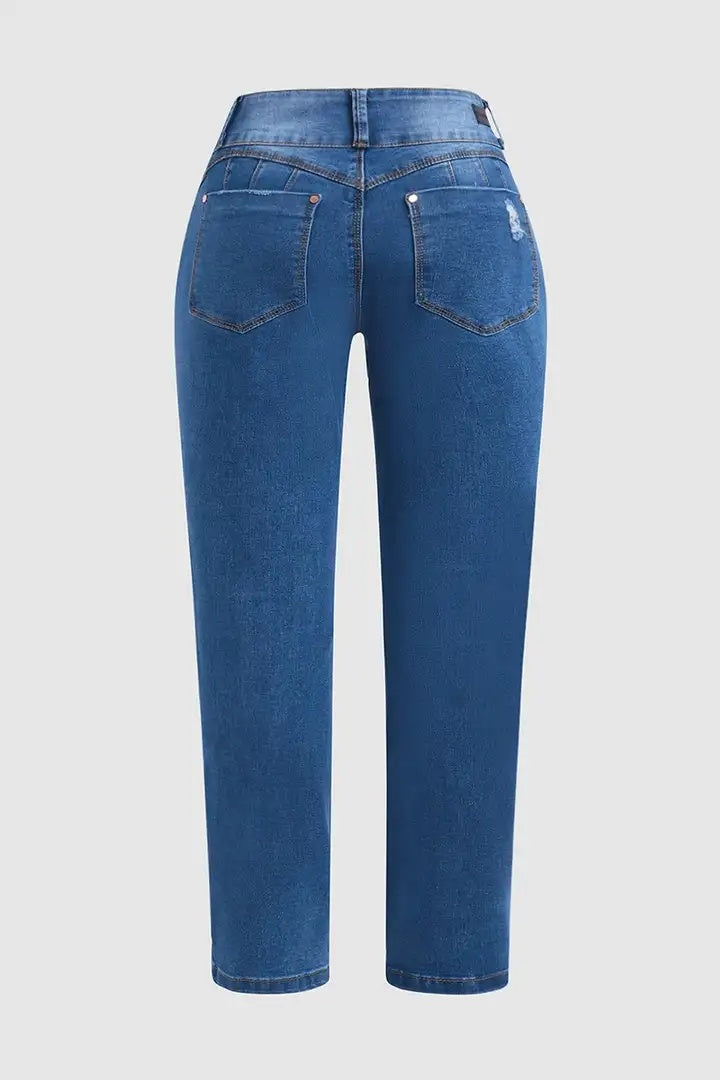 Distressed Ripped Blue Jeans – Urban Street Fit