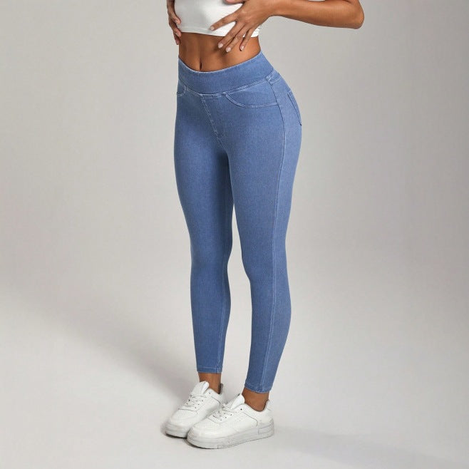 Premium Quality High Waist Double Pocket Sports Casual Ankle Banded Pants