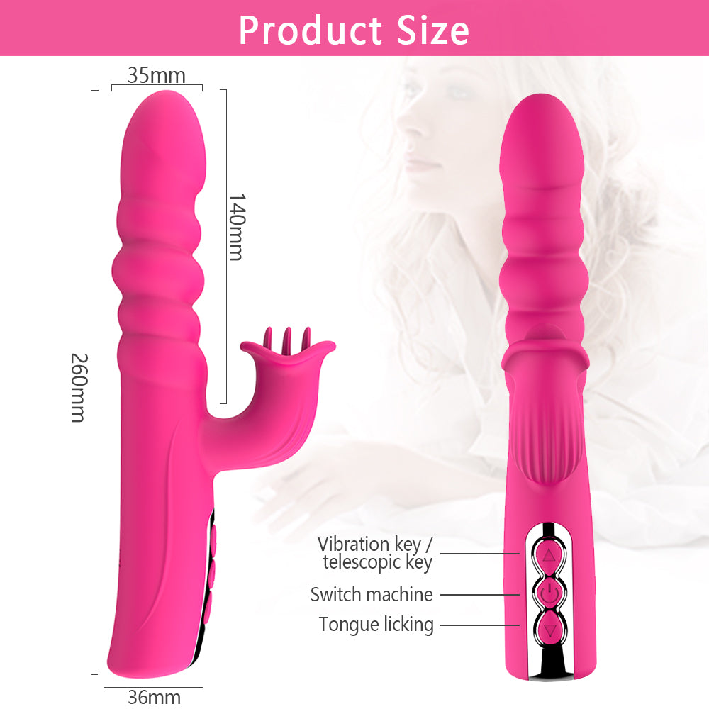 Sex- Toys Licking Vibrator, Clitoral Stimulator, 10 Vibration Modes, Female Sex- Pleasure Tool, Suitable For Couples Female