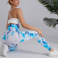 Tie-dye Printed Seamless High-waisted Hip-lifting  Fitness Leggings