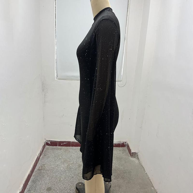 Glitter Bodycon Cocktail Wedding Dress Party