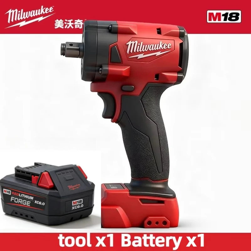 M18 FIW212 impact wrench Milwaukee 18V 6.0Ah Battery,  General tools for Automobile Maintenance and Home Appliance Maintenance