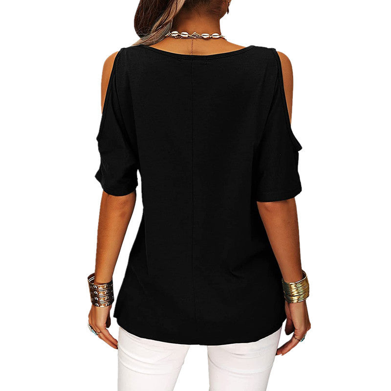 Sexy Shoulder Tops Casual Loose Blouse (20 Left)