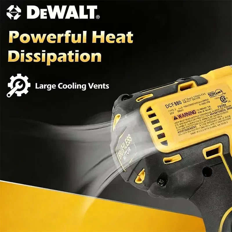 2026Dewalt DCF880 20V Max XR Brushless Cordless Impact Wrench 205N·m Torque Multifunction Portable Power Tool