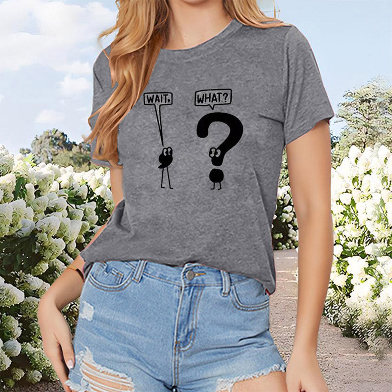 Comma And Question Mark Dialogue Pattern T-Shirt