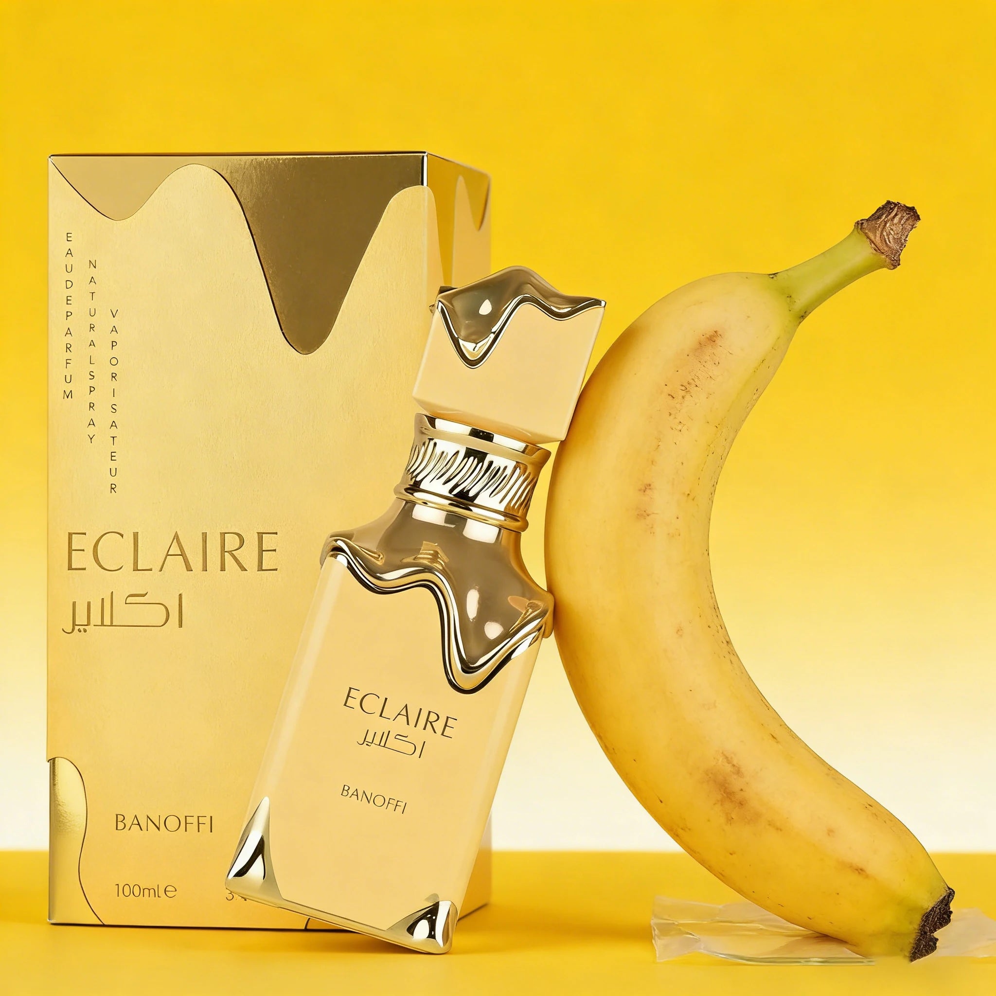 ECLAIRE BANOFFI Banana Cream Cake Fragrance Women's perfume spray, 3.4 oz 100 ml, sweet and charming fragrance