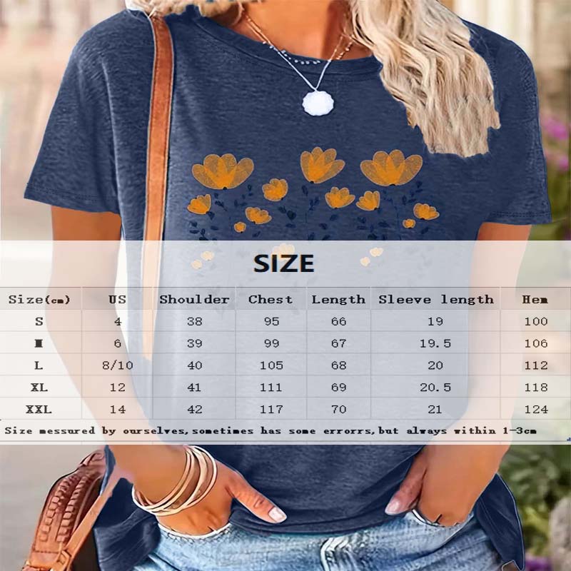 Casual Floral Print T-Shirt
