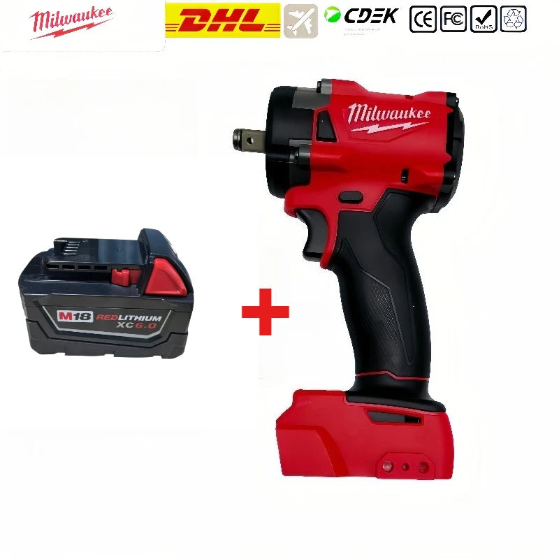 FIW212 Impact wrench Milwaukee Origina 18V 12Ah Lithium Ion Battery 21700 15-Cells, Compatible Milwaukee Cordless Power Tools
