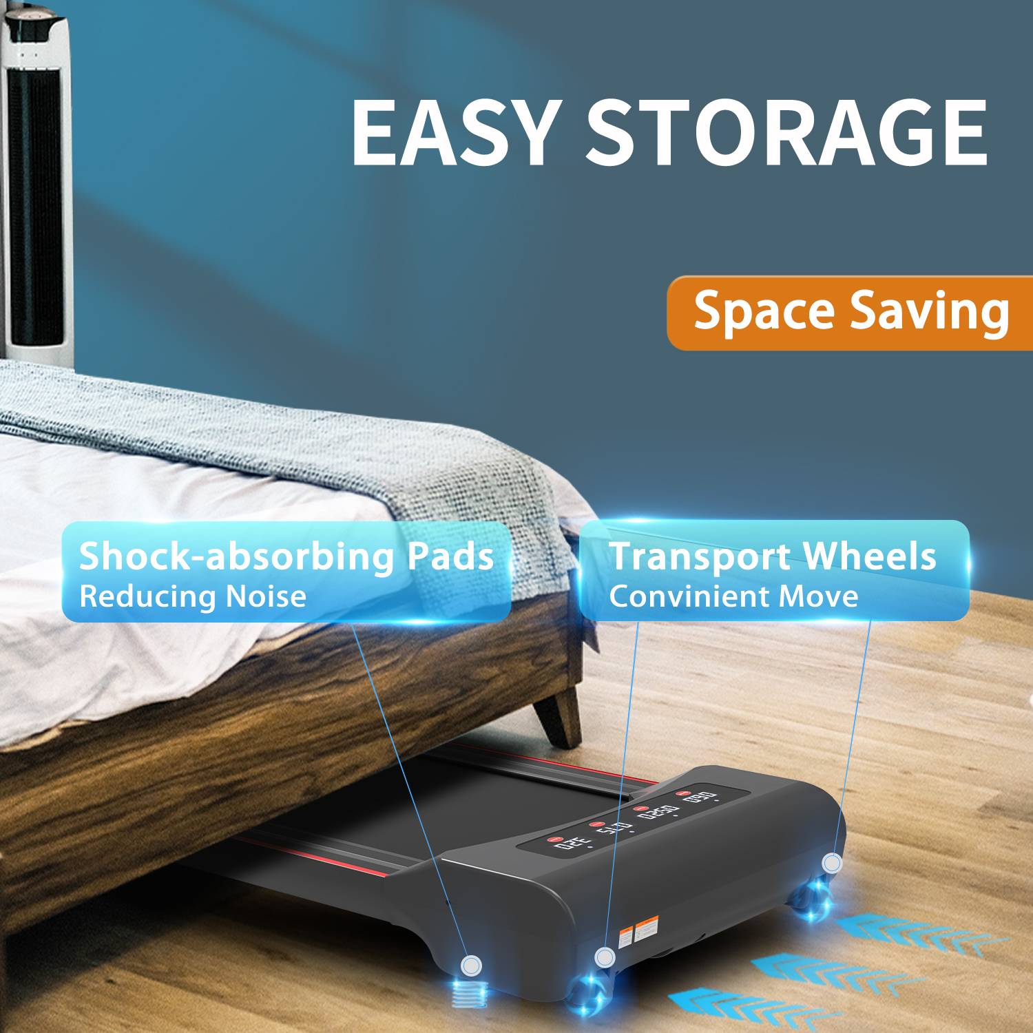 Under Desk Treadmill Machine Walking Pad