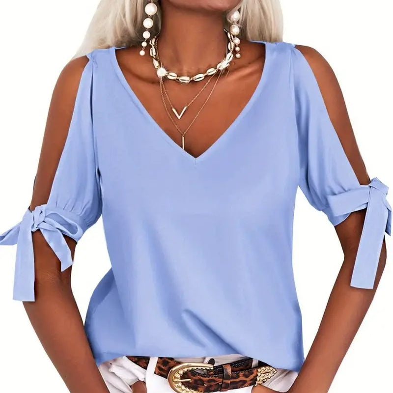 Cold Shoulder Tops Blouses