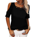 Sexy Shoulder Tops Casual Loose Blouse (20 Left)