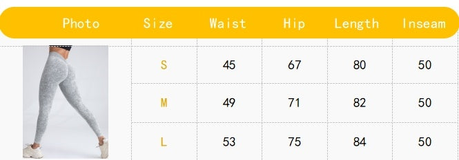 Seamless High Waist V Back Scrunch Butt Workout Leggings