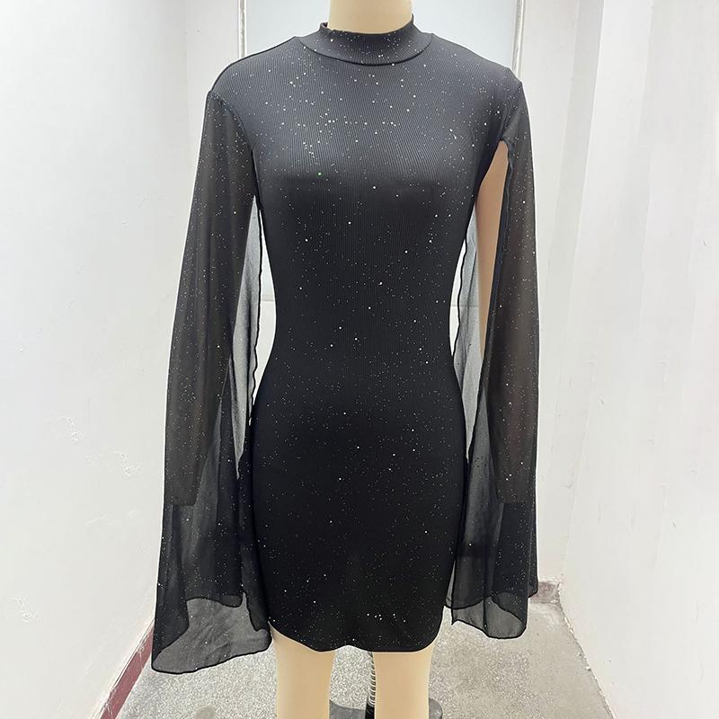 Glitter Bodycon Cocktail Wedding Dress Party