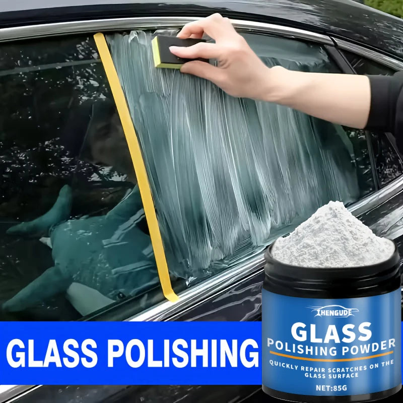 Glass Polishing Powder - Professional Car Windshield Scratch Remover, Camper Mirror Clarity Restorer