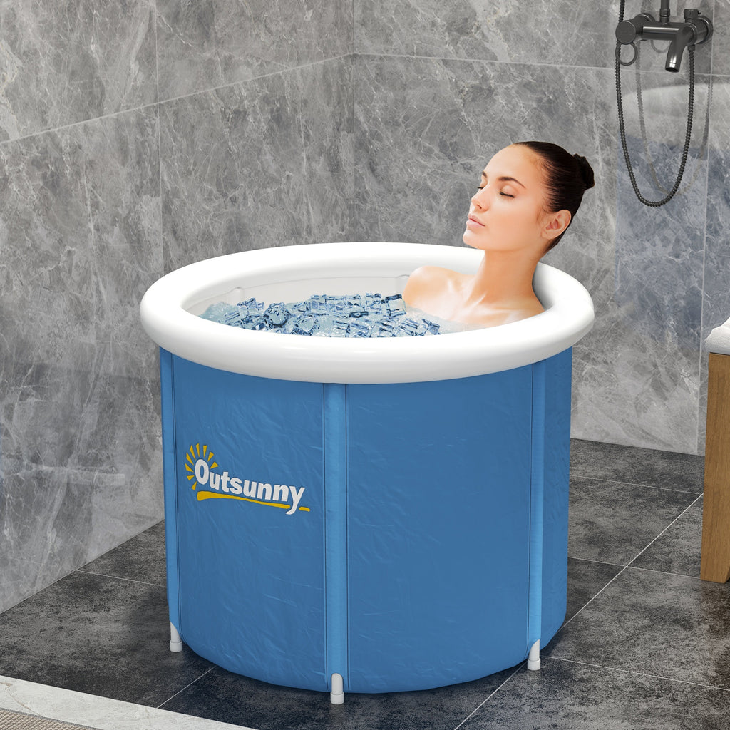 Recovery Cold Plunge Tub, Portable Ice Bath Cold Water Therapy Tub with Thermo Lid