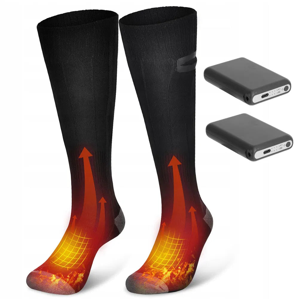 Electric Heated Rechargable Feet Warming Socks Machine Washable