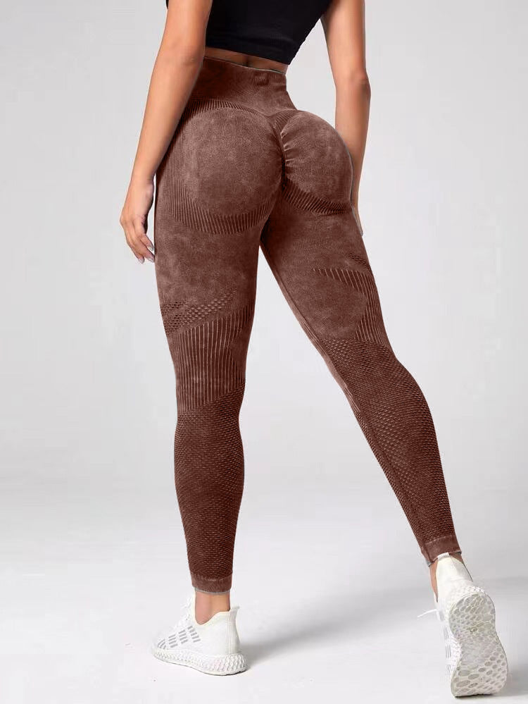 Premium Hollow Design Seamless Leggings High Waist Hip Lifting
