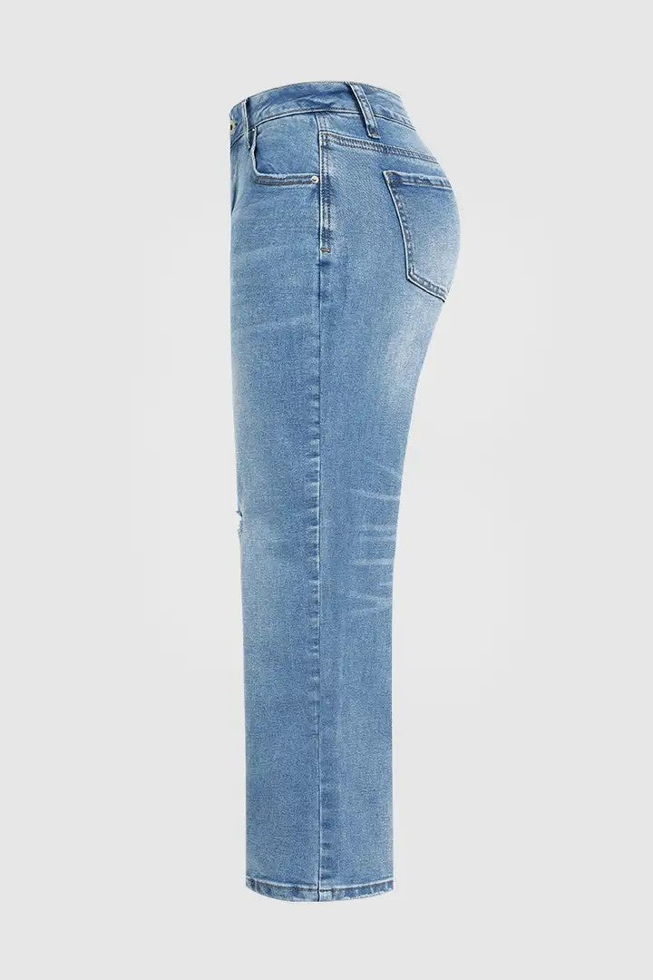 Casual Low-Rise Cropped