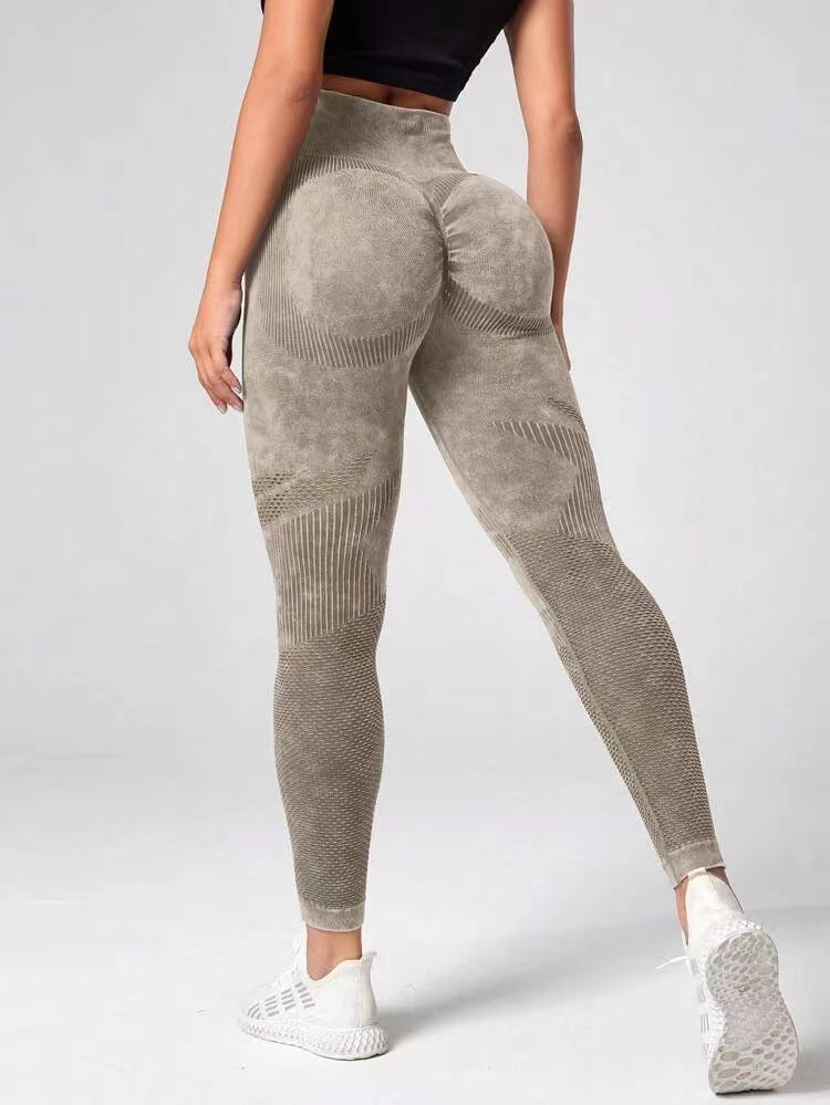 Premium Hollow Design Seamless Leggings High Waist Hip Lifting