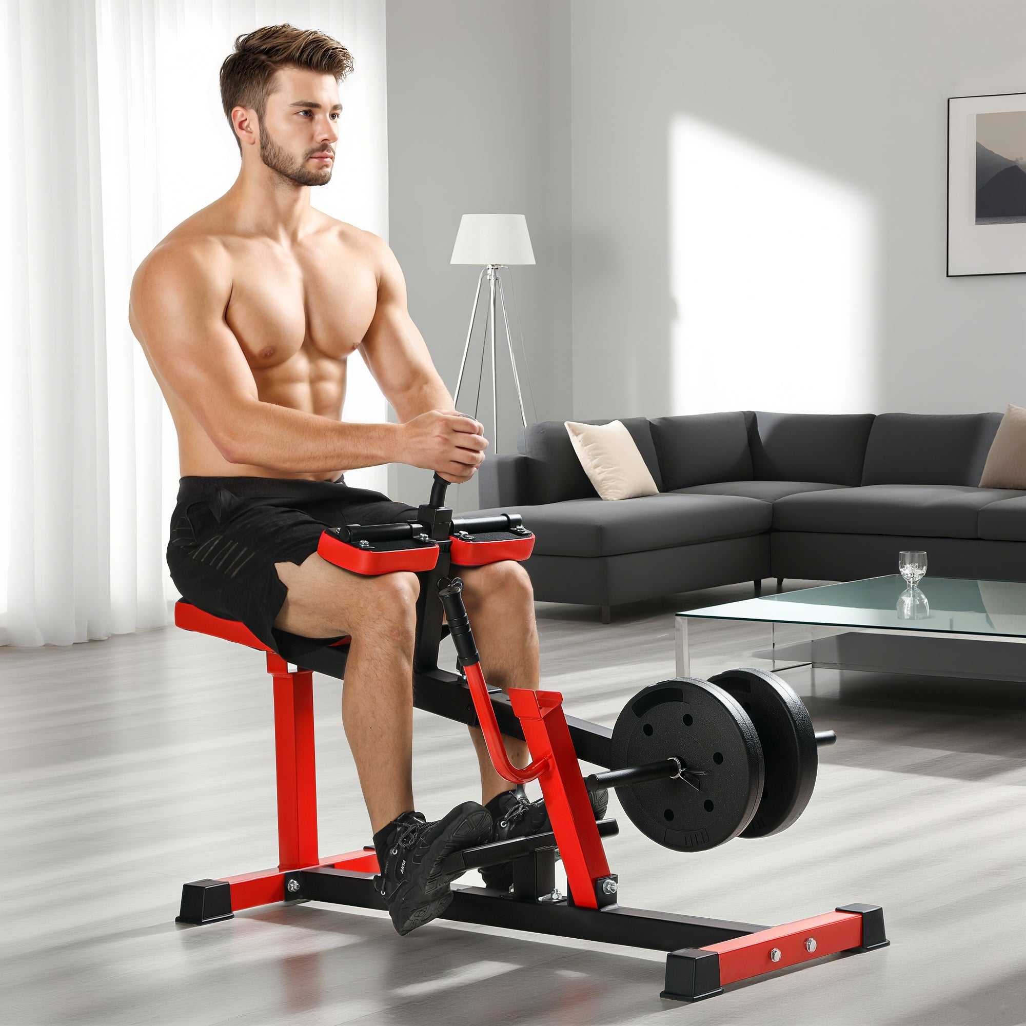 Adjustable Steel Seated Calf Raise Strength Training Gym Equipment