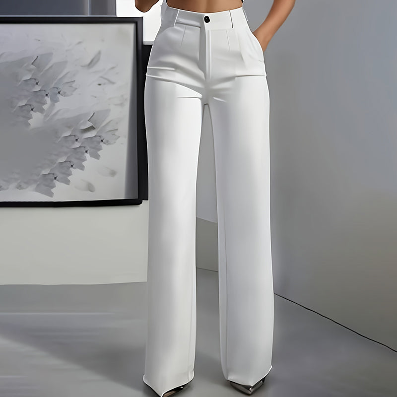 Relaxed Fit Straight Leg Trousers