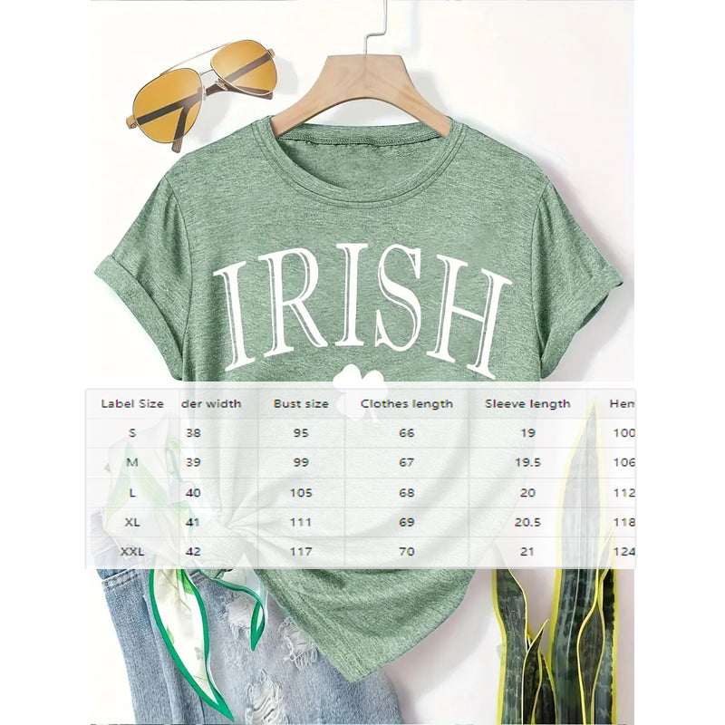 Clover Print Breathable T-Shirt