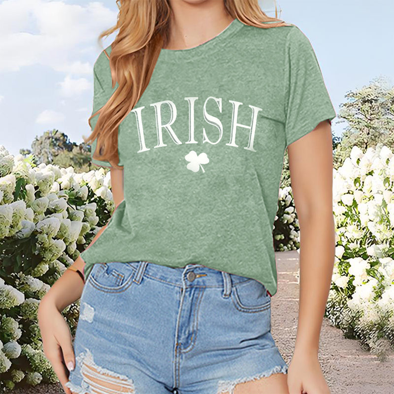 Clover Print Breathable T-Shirt