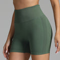 Seamless Solid Color High Waist Hip-lifting Fitness Short