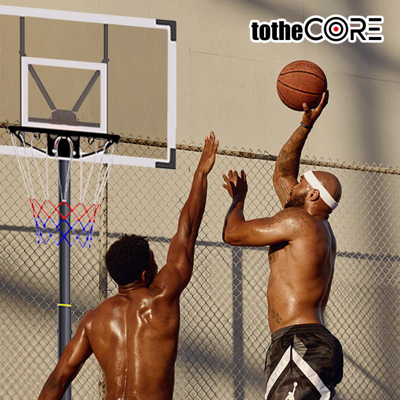 TotheCORE 5.25-8.53 Ft Adjustable Portable Basketball Hoop