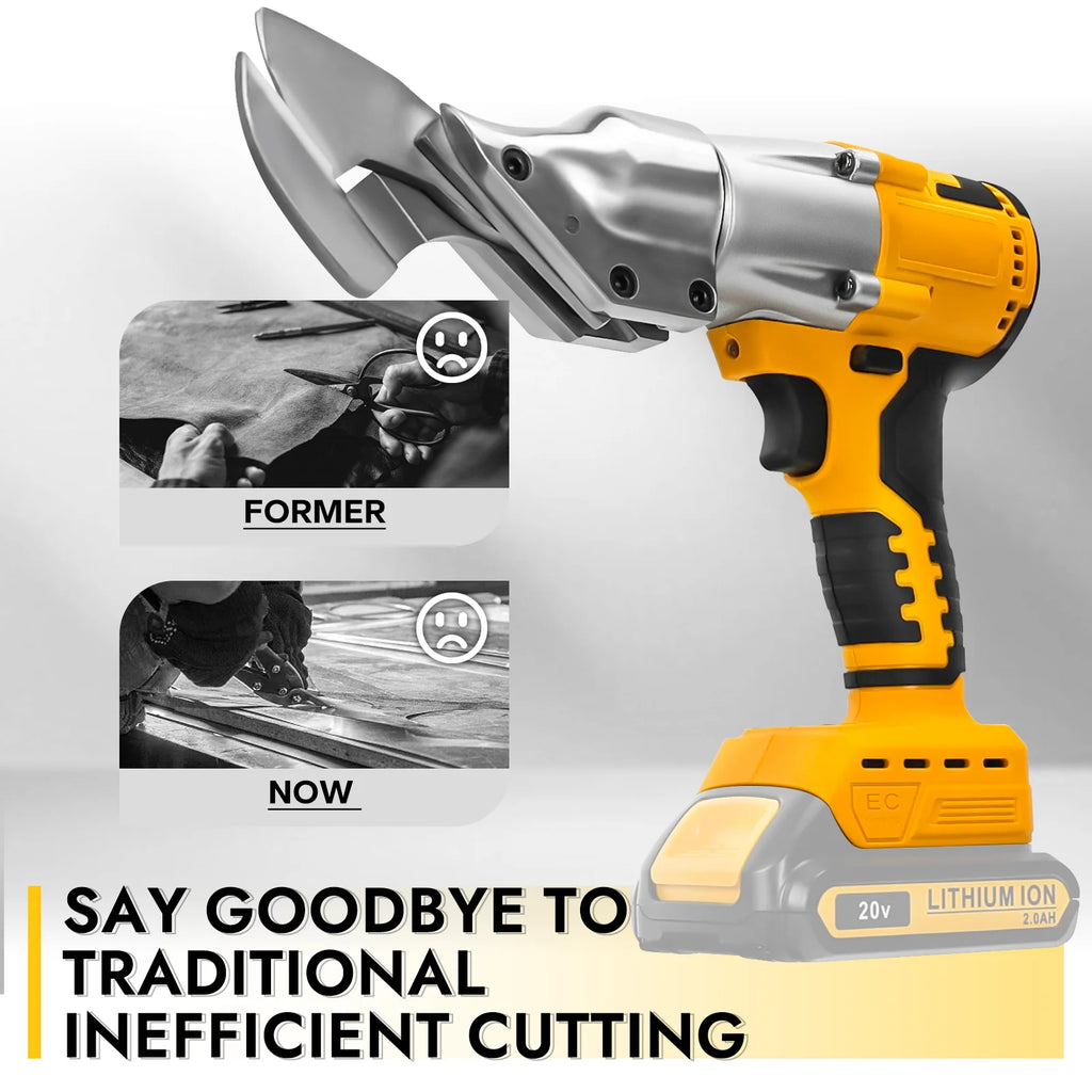 Brushless Cordless Metal Shear Electric Scissors 2 Variable Speed Metal Iron Cutting Tool Sheet Cutter For Dewalt 20V Battery