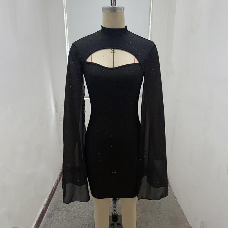 Sparkly Bodycon Mini Cocktail Dress