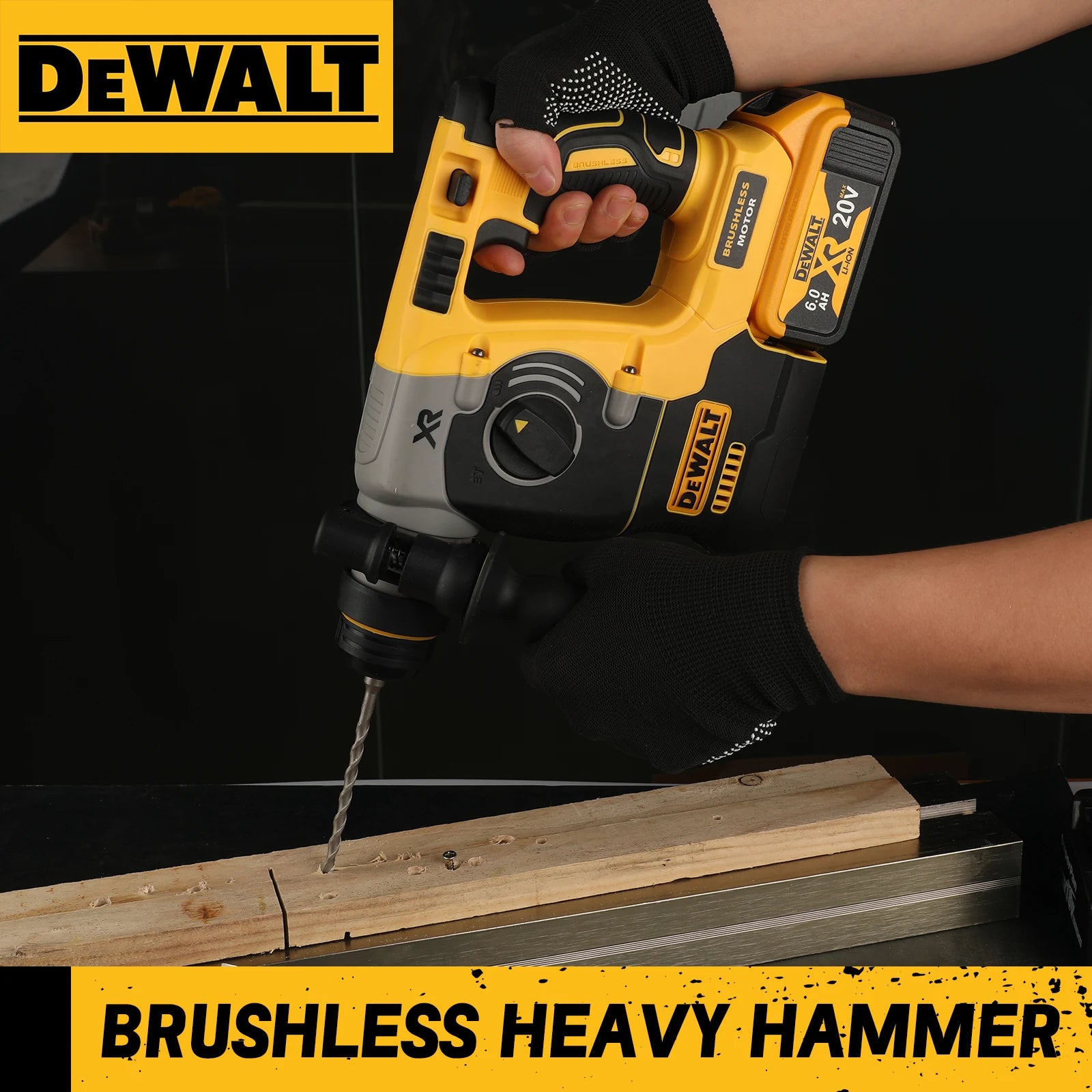 DEWALT DCH273 Rotary Percussion Drill 18V/20V MAX SDS Brushless 1 Inch PLUS L-shaped Woodworking Impact Drill（No Battery）