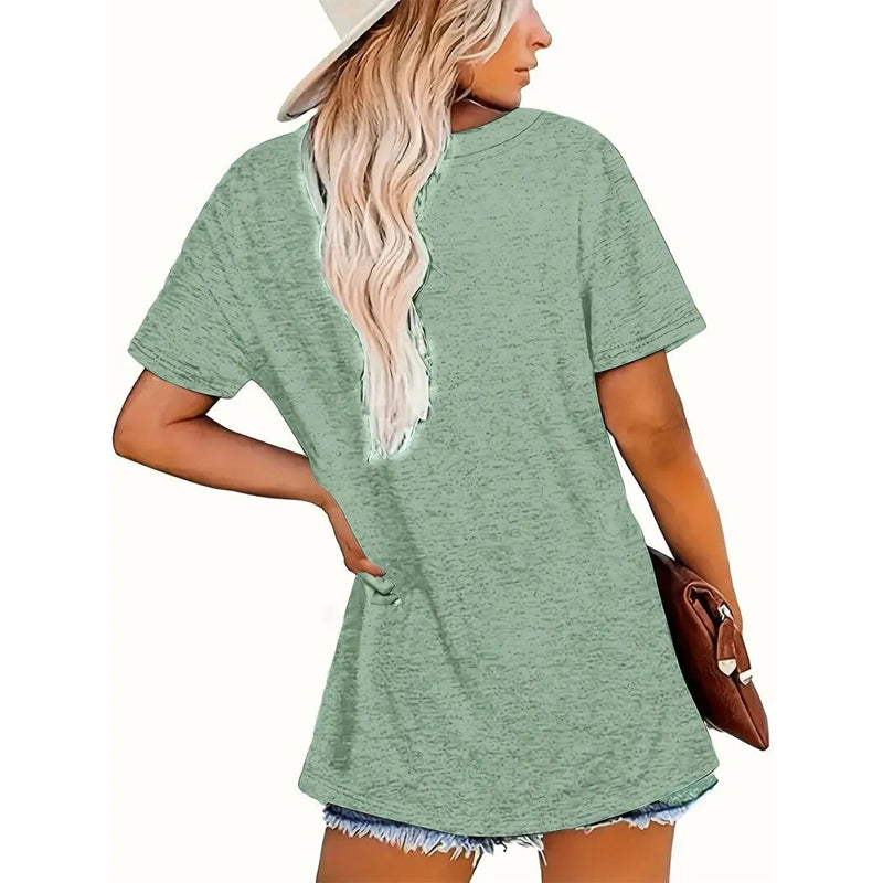 Clover Print Breathable T-Shirt